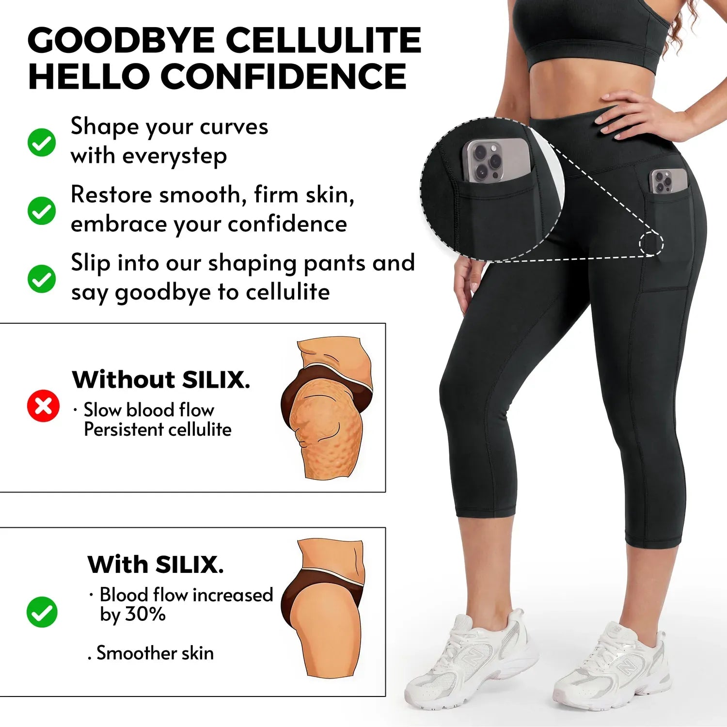 VitaFit™ Butt-Lifting Tummy Control Pocket Capris