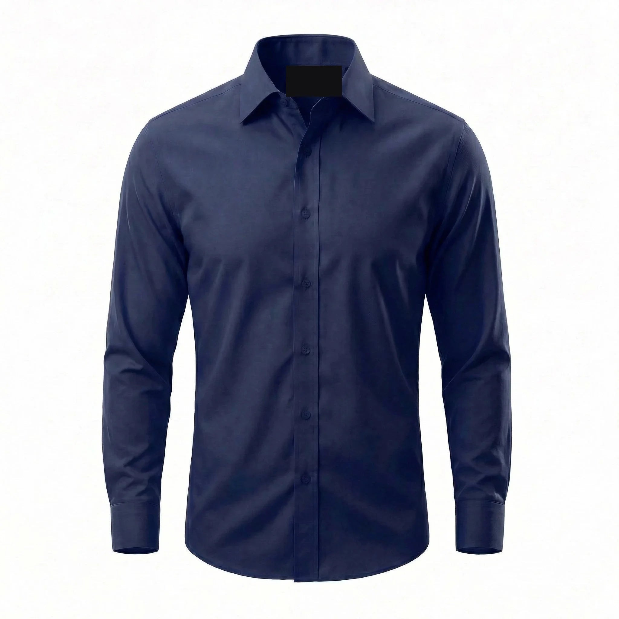 VitaFit non-iron shirt rolled in hand showing wrinkle recovery